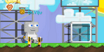 A player equipping the Space Rabbit (untransformed)