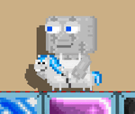 A player equipping a White Fury