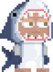 A player wearing the Shark set.