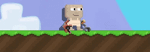 A player wearing the Zero's Arms (gif version)