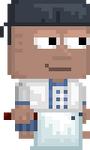 A player wearing Chef's set