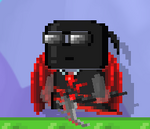 Former moderator AtomicShadow with the Atomic Shadow Scythe equipped