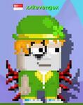 A player wearing Starchild Makeup.