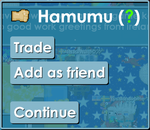 Hamumu's GUI (note that the level is shown as "?").