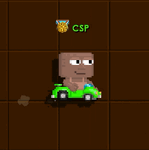A player driving an Edison Zoomster