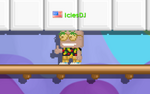 A player wearing a Pineapple Glasses.