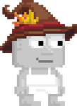 A player wearing the Fall Witch's Hat.
