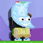 A player wearing the Moon Mask