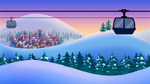 A render of a world containing the Weather Machine - Holiday Haven