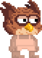 A player wearing an Owl Mask.