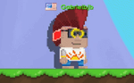 A player wearing the Ultra Summer Blaster Set.