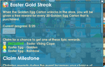 Easter Gold Streak's Window