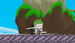 A player wearing the Greatest Swordsman's set