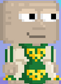 A player with an Irish Dance Dress equipped