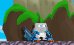 A player wearing the Augmented Wings