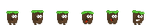 The sprites of the Muddy Pants.