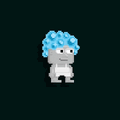 A player wearing the Bubblicious Hair