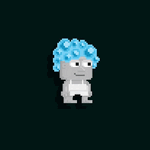 A player wearing the Bubblicious Hair