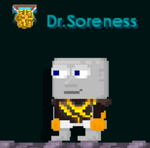 A player wearing the Red Volcanic Armor.