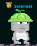 A player wearing the Sprout Hat