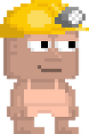 A player wearing the Spelunker's Headlamp.