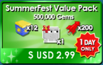 The SummerFest Value Pack during SummerFest 2025.