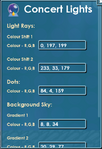 Weather Machine - Concert Lights' available options