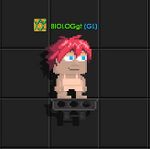 A player wearing the Anime Male Hair