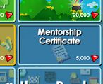 The store button of the Mentorship Certificate.