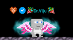 A player wearing the Wings of Virtue