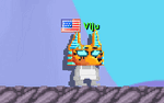 A player wearing the Anubis Pharaoh Mask