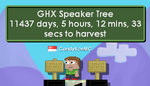 The GHX Speaker tree being grown