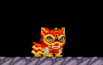 A player wearing the Lion Dancer - Golden set