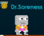 A player wearing the Starfire Armor