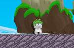 A player wearing the Greatest Swordsman's Hair