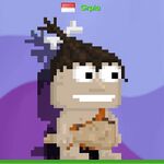 A player wearing the Caveman Hair