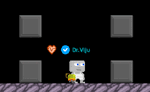 A player wearing the Papaya Gatling Gun.