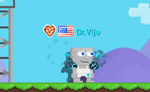 A player wearing the Aquatic Volcanic Pauldrons