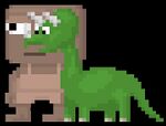 A player wearing the Green Pet Tripatosaurus