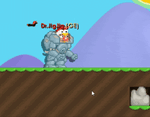 A player punching with the Legendbot-009