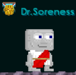 A player wearing the Toga