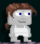 A player wearing the Solar Surfer Hair