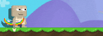 A player with the Bow of the Rainbow equipped