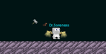 A player wearing the Golden Hyperlight Wings.