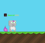 The punching animation of the Playful Wind Sprite