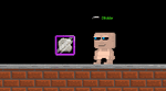 A player polishing a Fossil using a Fossil Brush