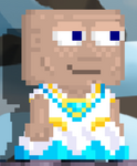 A player wearing the Heart of Diamond Dress