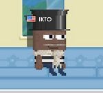 A player with a Pencil Mustache equipped.