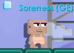 A player wearing the Widow's Makeup