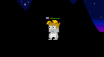 A player wearing the Rayman's Hair.